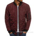 Högkvalitativa Quilted Bomber Jacket Mens